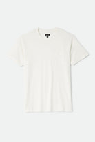 Men's Brixton Baseline Pocket T-Shirt in the color Off White Vintage Wash - Front Product View