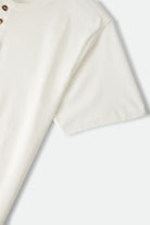 Men's Brixton Baseline Henley T-Shirt in the color Off White Vintage Wash - Additional Laydown image