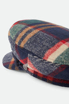 Unisex Fiddler Fisherman Cap in the color Navy/Green/Red/Cream - Additional Laydown image