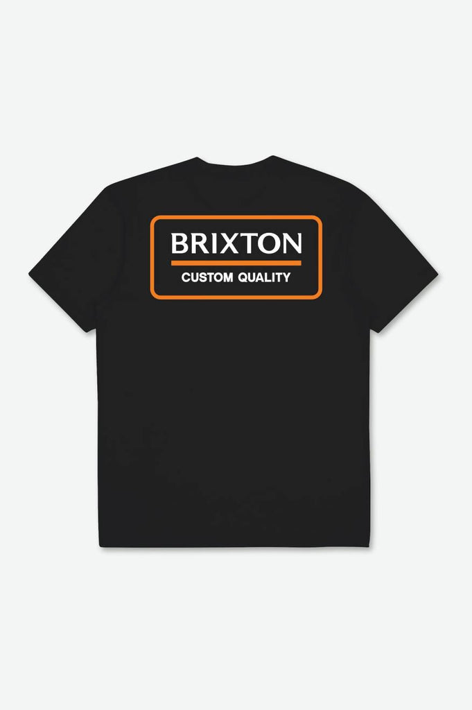 Brixton Palmer Proper S/S Standard Tee - Black/Orange/White