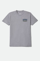 Men's Regal Standard T-Shirt in the color Heather Grey/Navy - Front Product View
