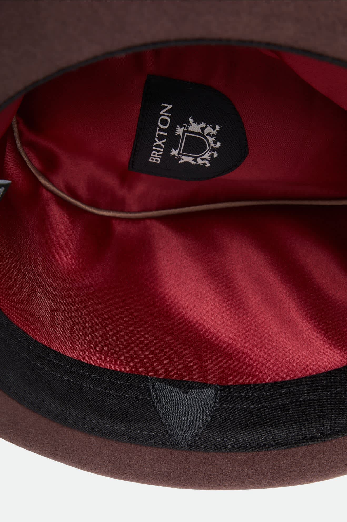 Unisex Gain Fedora in the color Chestnut - Additional Laydown image