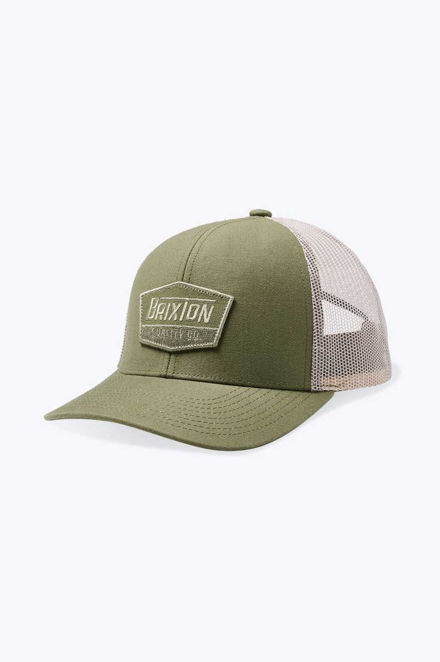 Regal Netplus Trucker Hat - Olive Surplus/Sand