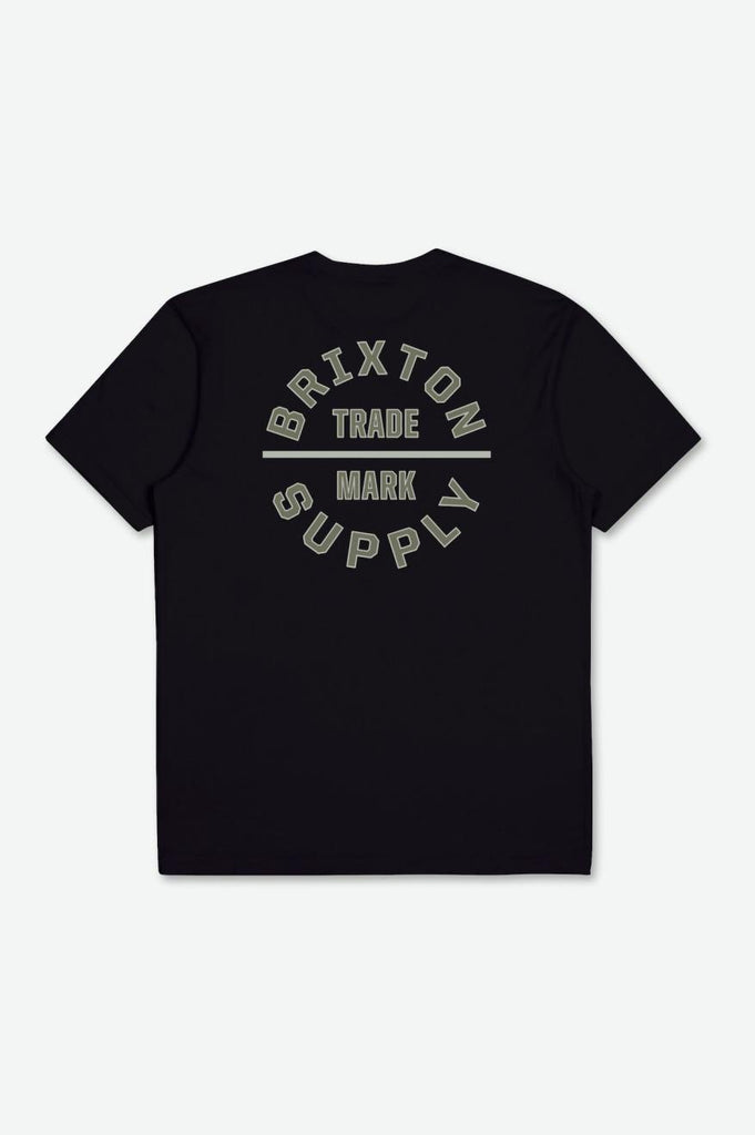 Brixton Oath V S/S Standard Tee - Black/Olive Surplus/Mineral Grey