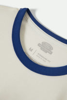 Men's Ford King Of The Mountains S/S Ringer T-Shirt in the color Wimbledon White - Additional Laydown image