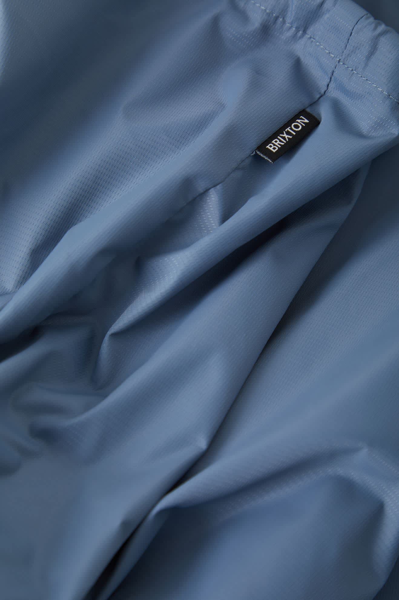 Men's Hooded Claxton Lightweight Jacket in the color Slate Blue - Additional Laydown image