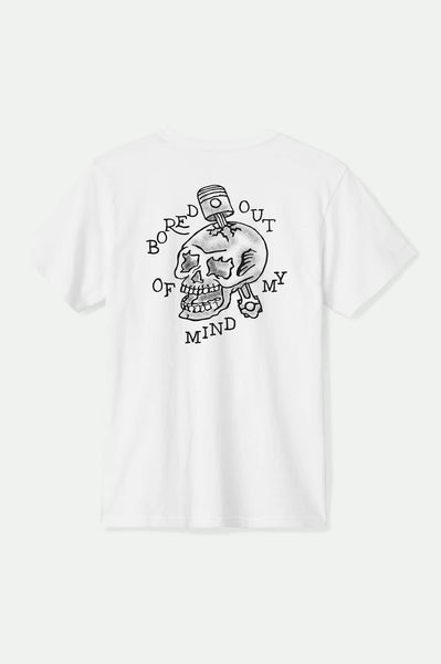 Men's Daytona Short Sleeve Standard T-Shirt in White – Brixton