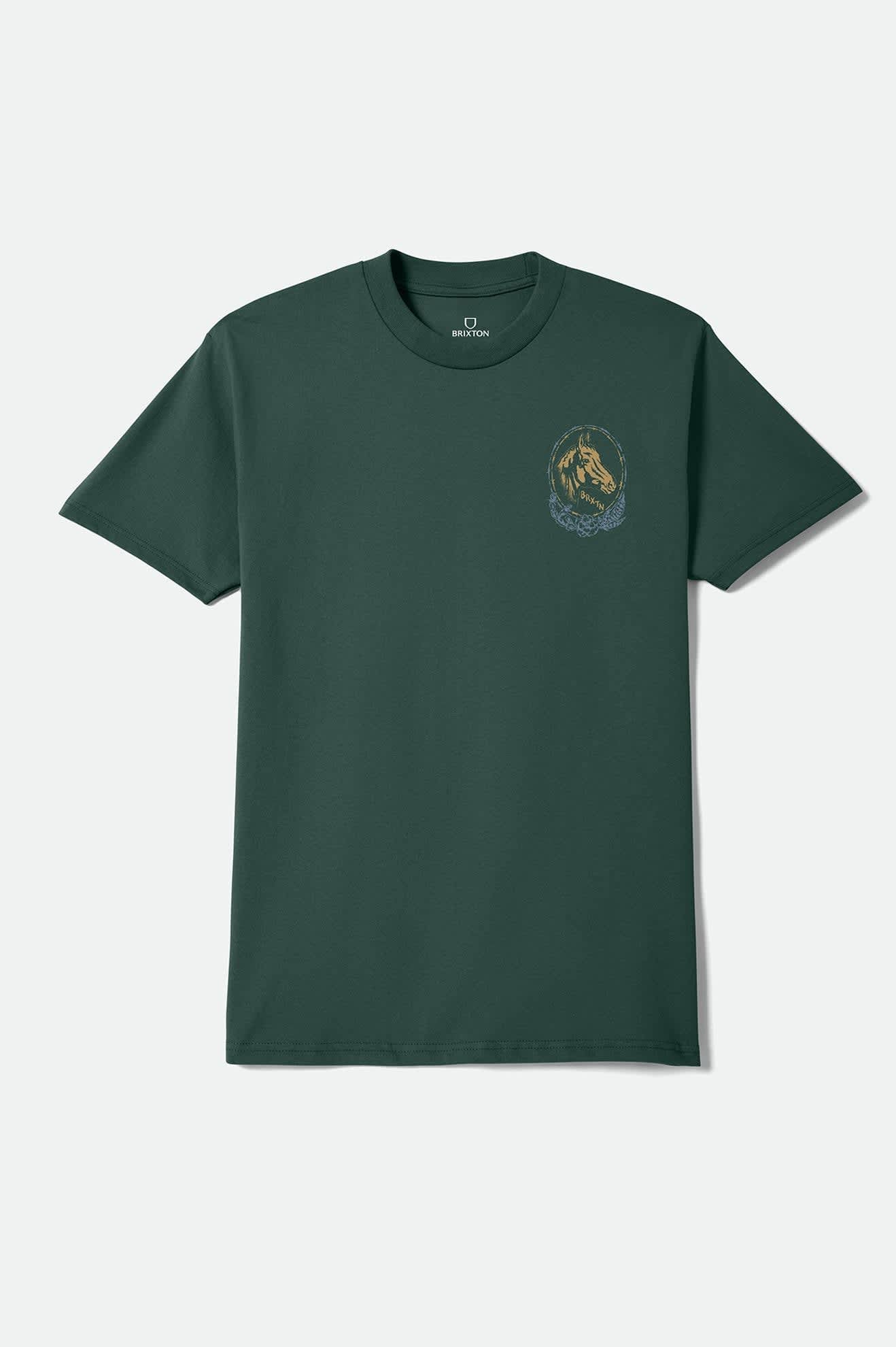 Men's Marley Standard T-Shirt in the color Forest Green - Front Product View