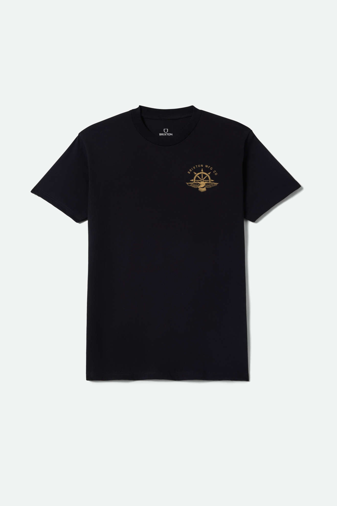 Men's Rudder T-Shirt in the color Black - Front Product View