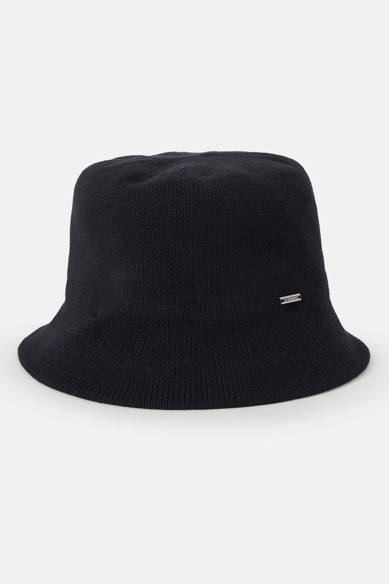 Unisex Redding Knit Packable Hat in the color Black/Black - Front Product View