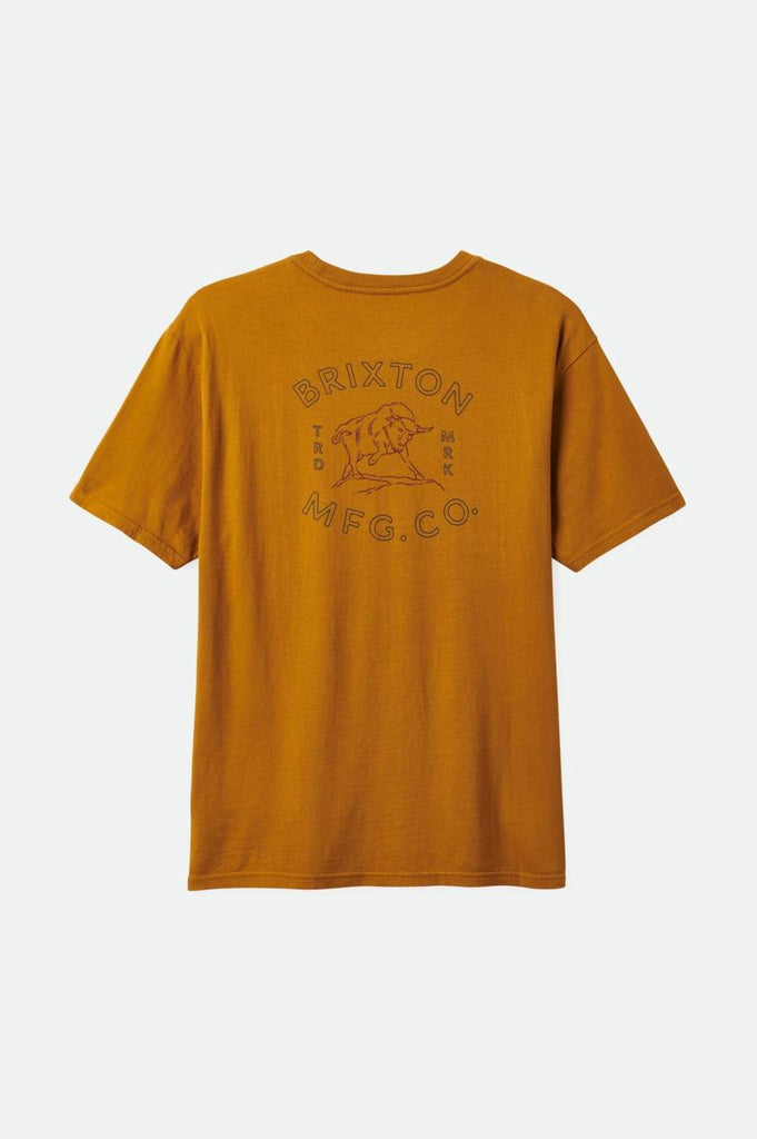 Brixton Bryden S/S Relaxed Tee - Golden Brown Classic Wash
