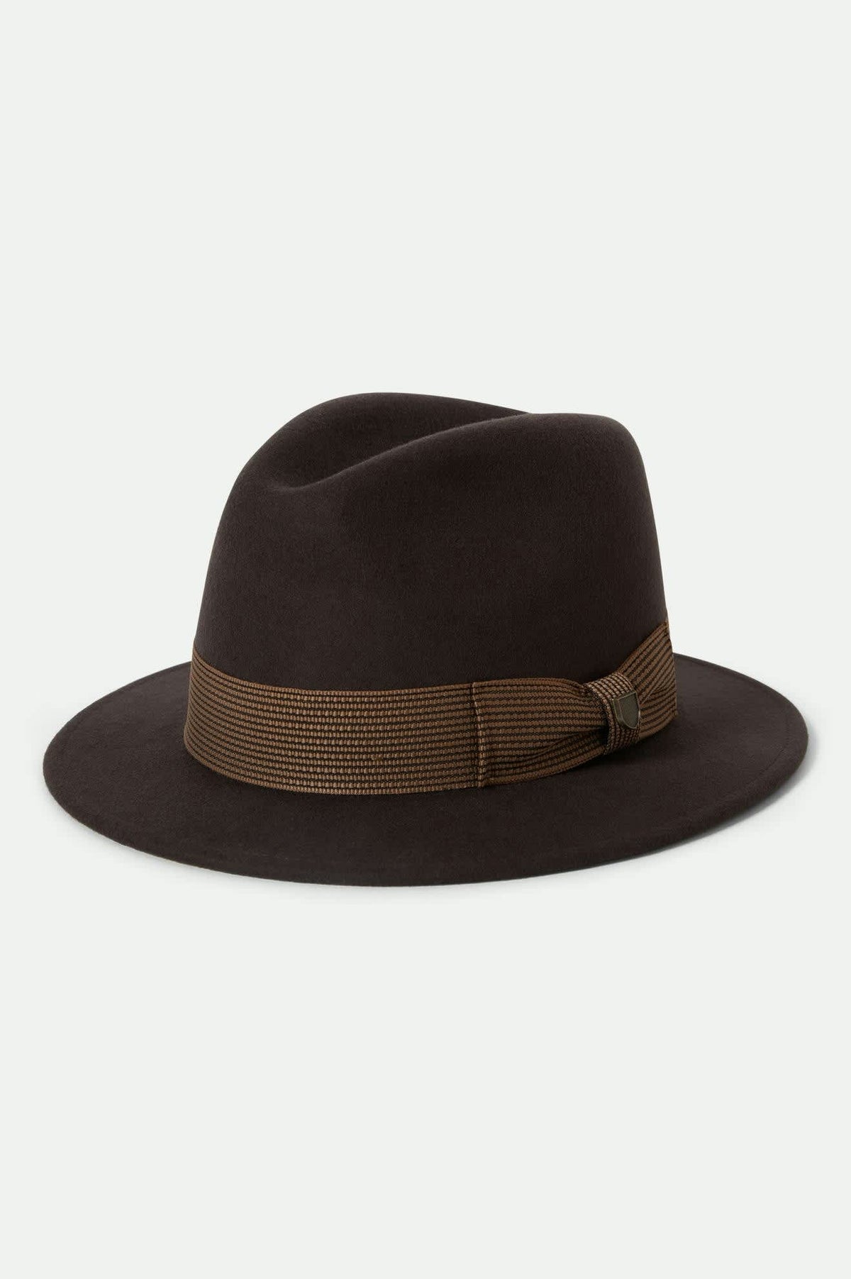 Unisex Roma Fedora in Chocolate/Bronze – Brixton