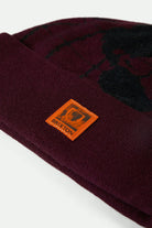 Unisex Union Watch Cap Beanie in the color Port - Additional Laydown image