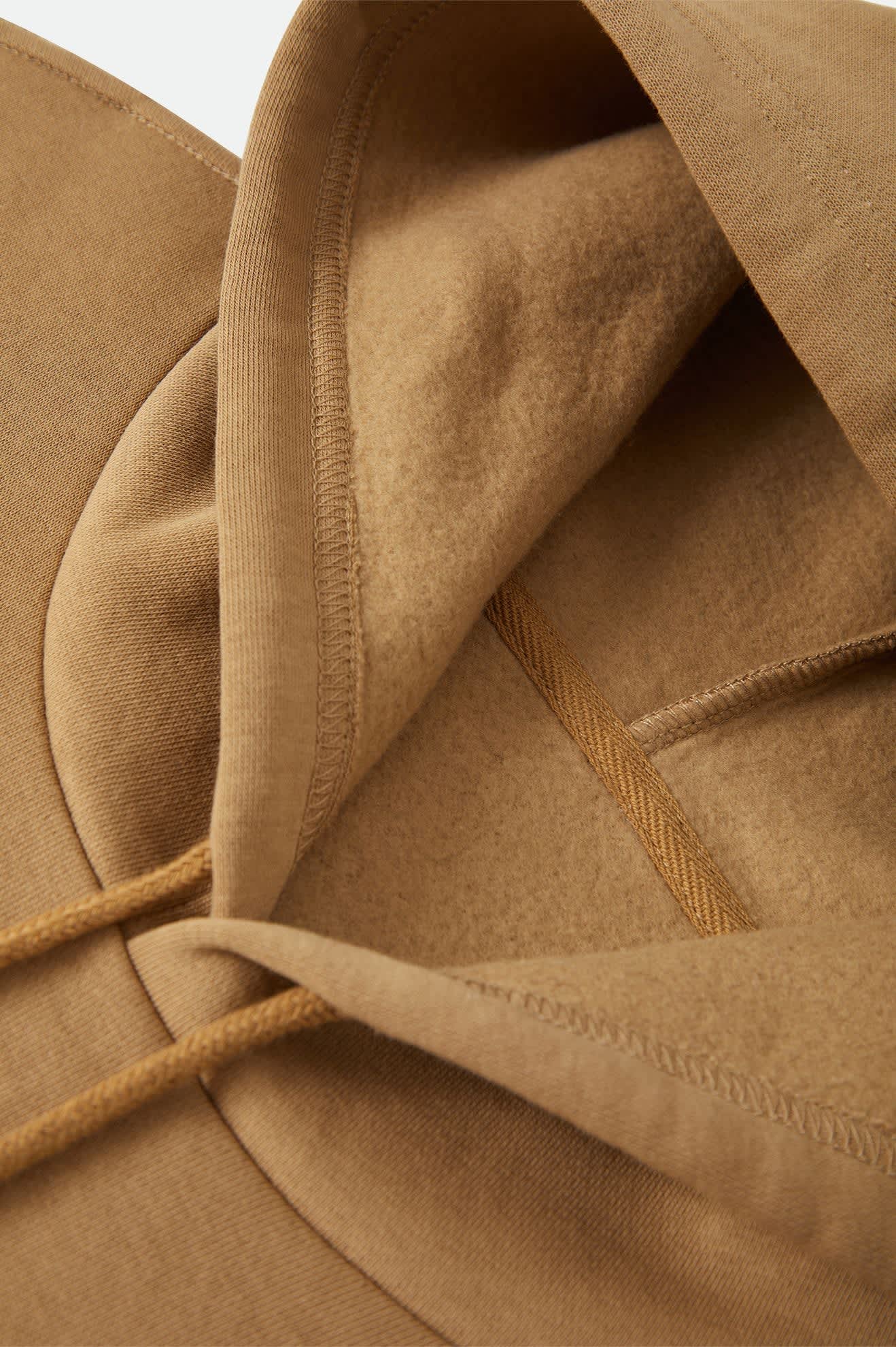 Men's Marley Hood in the color British Khaki - Additional Laydown image