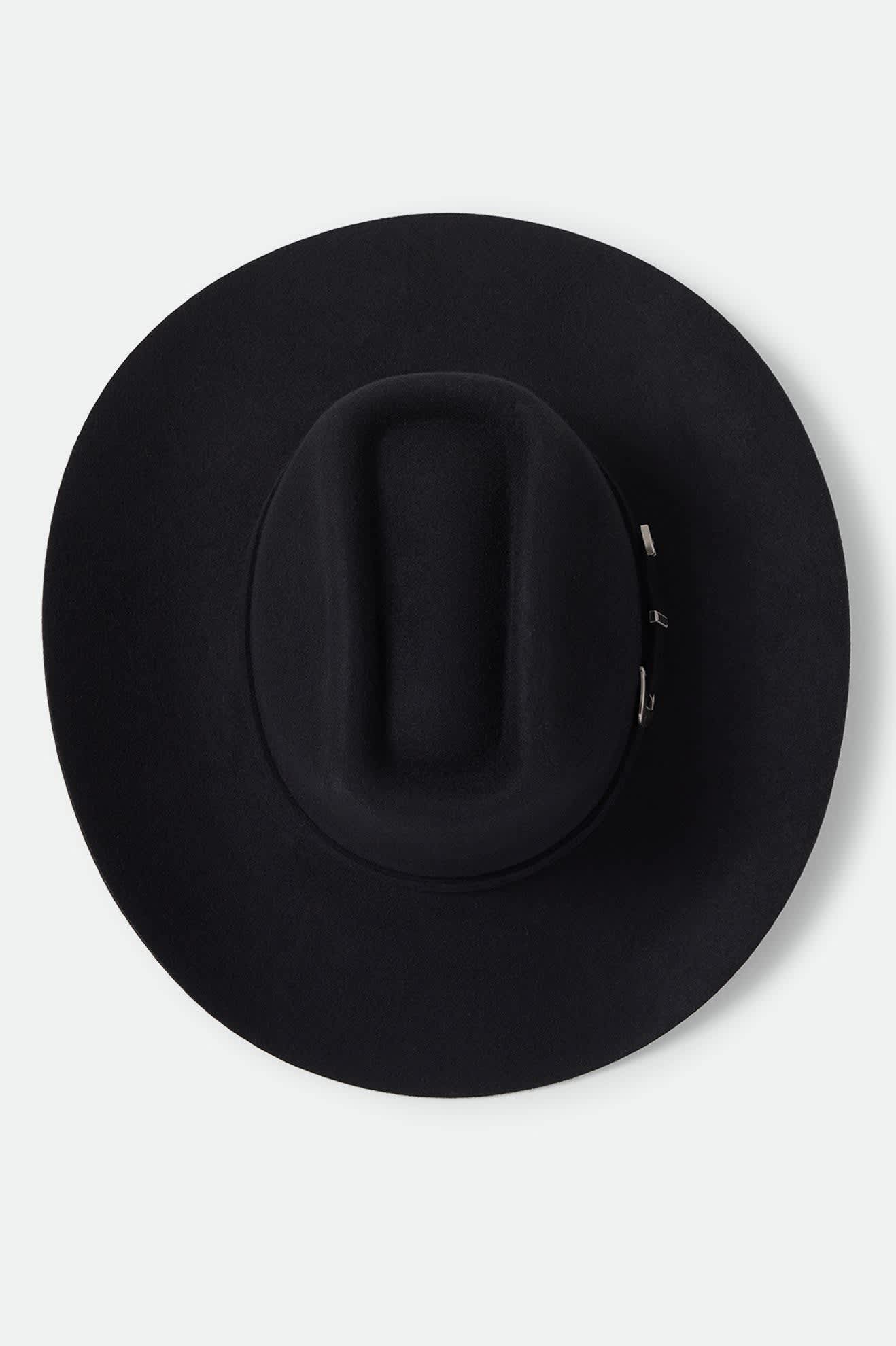 Unisex Prescott Brick Top Cowboy Hat in the color Black - Additional Laydown image