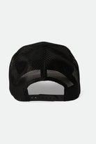 Back Laydown Image for Regal Netplus Trucker Hat - Black/Black