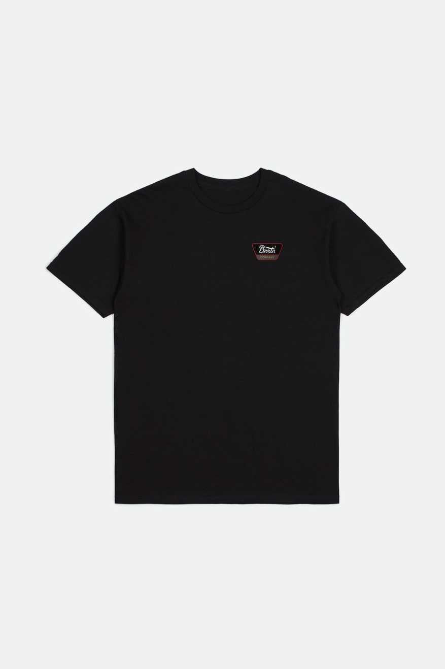 Linwood S/S Standard T-Shirt - Black/Casa Red/White