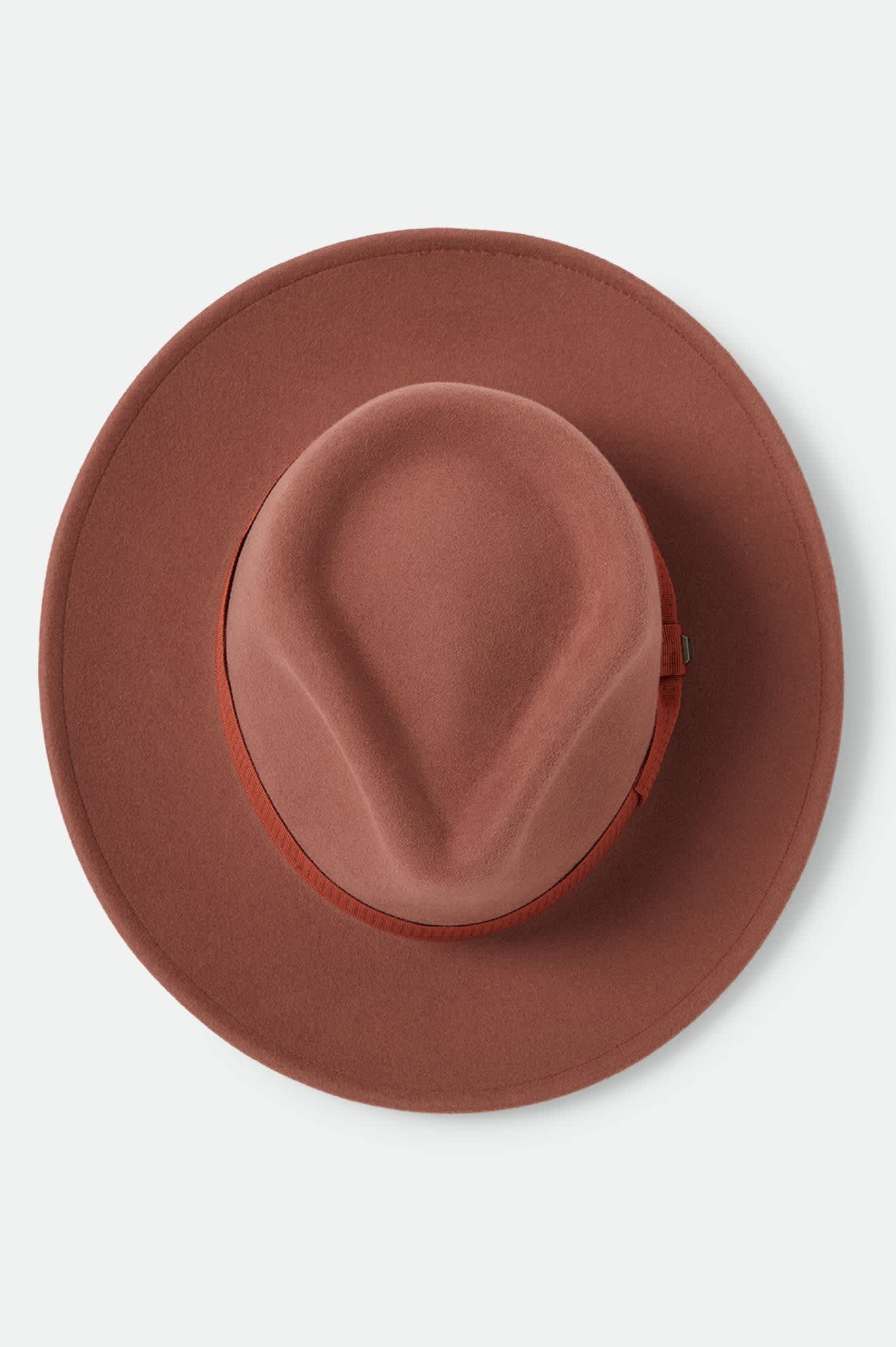 Unisex Eames Fedora in the color Teak/Caramel - Additional Laydown image