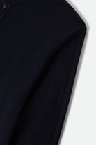 Men's Vintage Ribbed L/S Henley in the color Washed Navy - Additional Laydown image