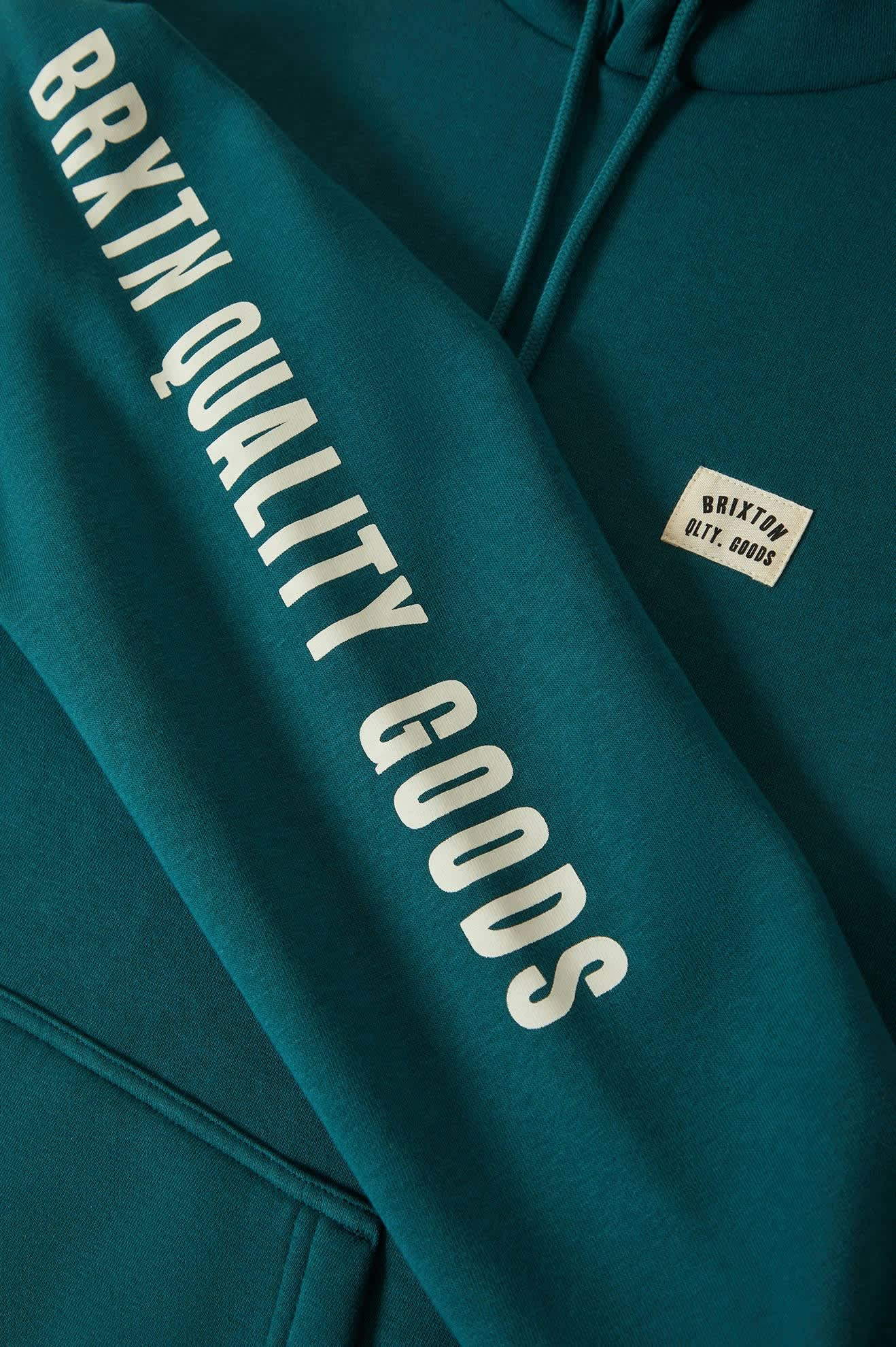 Men's Woodburn Hoodie in the color Night Sage - Additional Laydown image