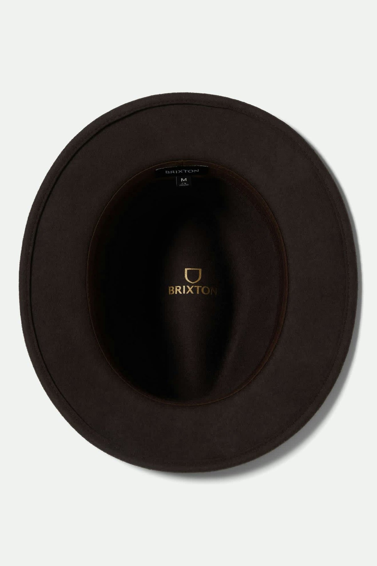 Unisex Roma Fedora in Chocolate/Bronze – Brixton display picture 2