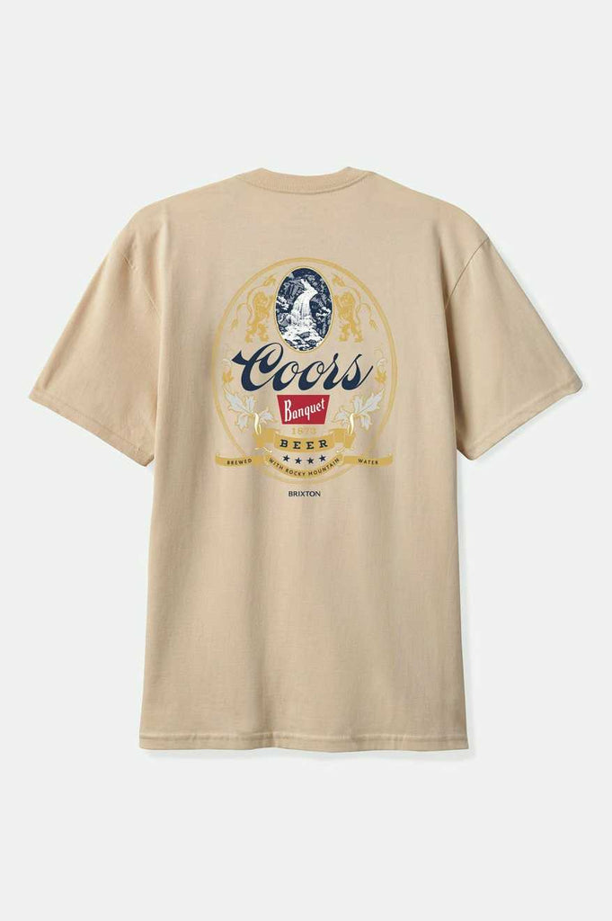 Brixton Coors Start Your Legacy Mountain T-Shirt - Cream