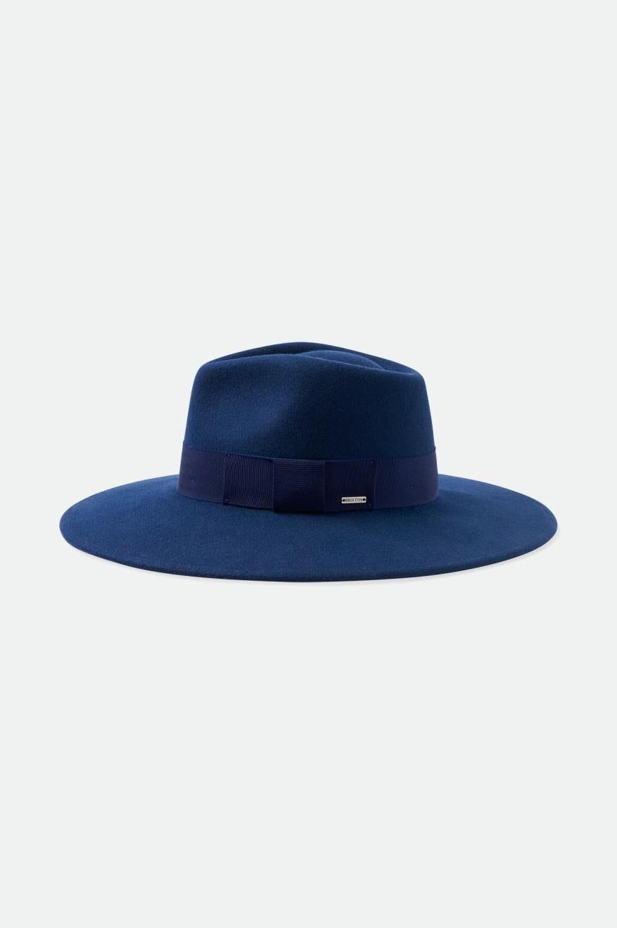 Women s Joanna Felt Hat In The Color Washed Navy Brixton