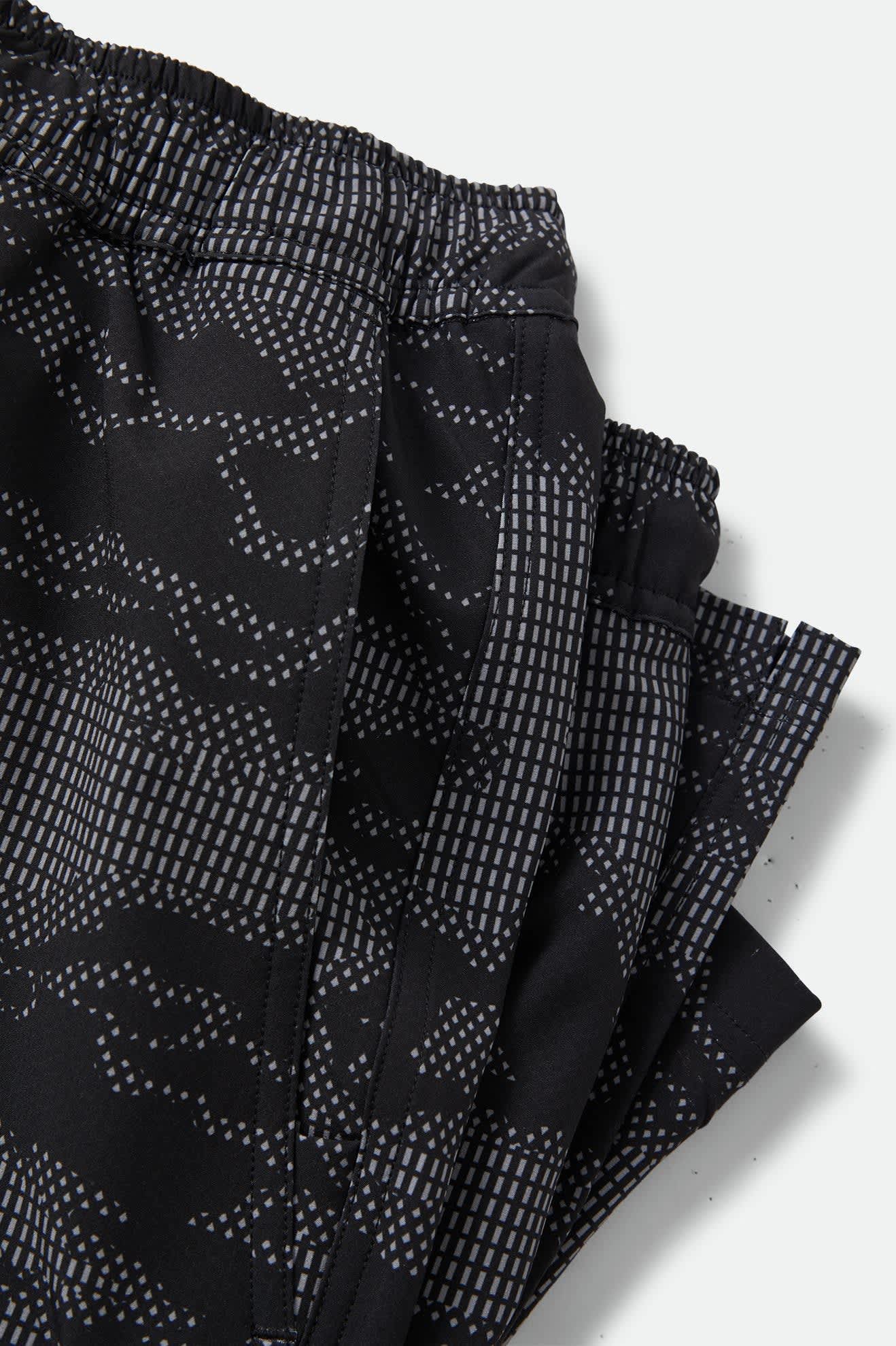 Men's Journey Active Short in the color Black Camo - Additional Laydown image