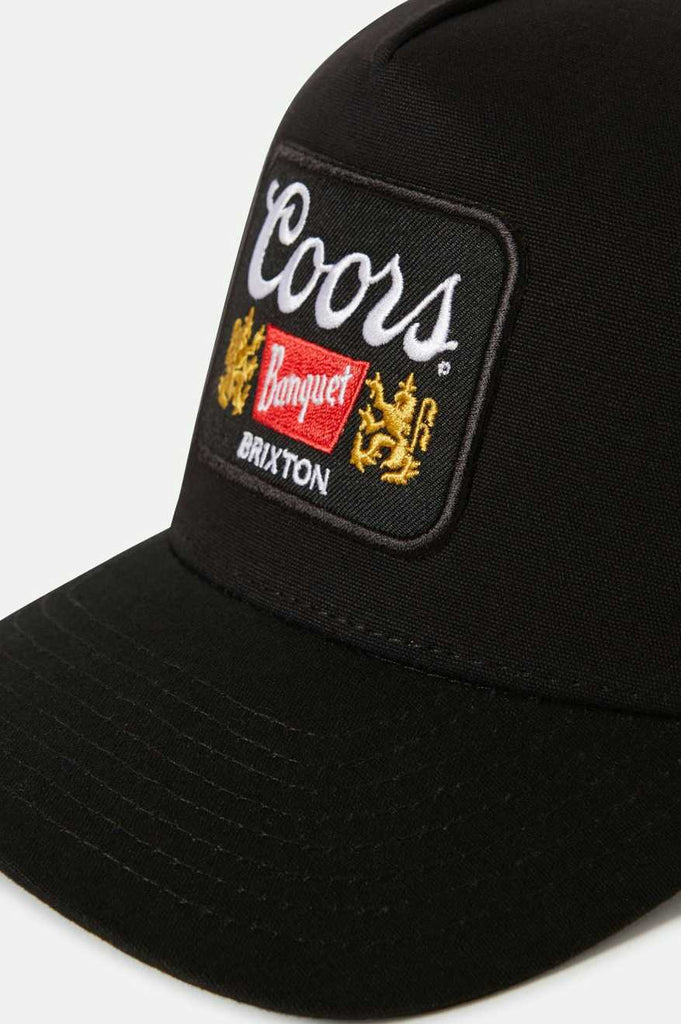 Brixton Coors Start Your Legacy Griffin Trucker Hat - Black/Black