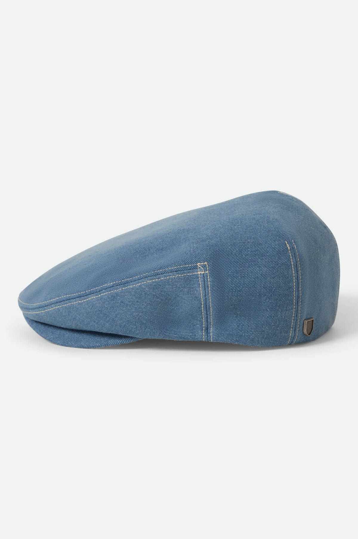 Unisex Hooligan Flat Cap in Denim/Off White – Brixton