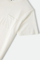 Men's Brixton Baseline Pocket T-Shirt in the color Off White Vintage Wash - Additional Laydown image
