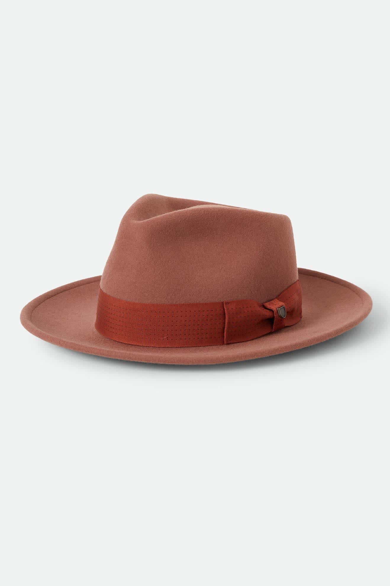 Unisex Eames Fedora in the color Teak/Caramel - Front Product View
