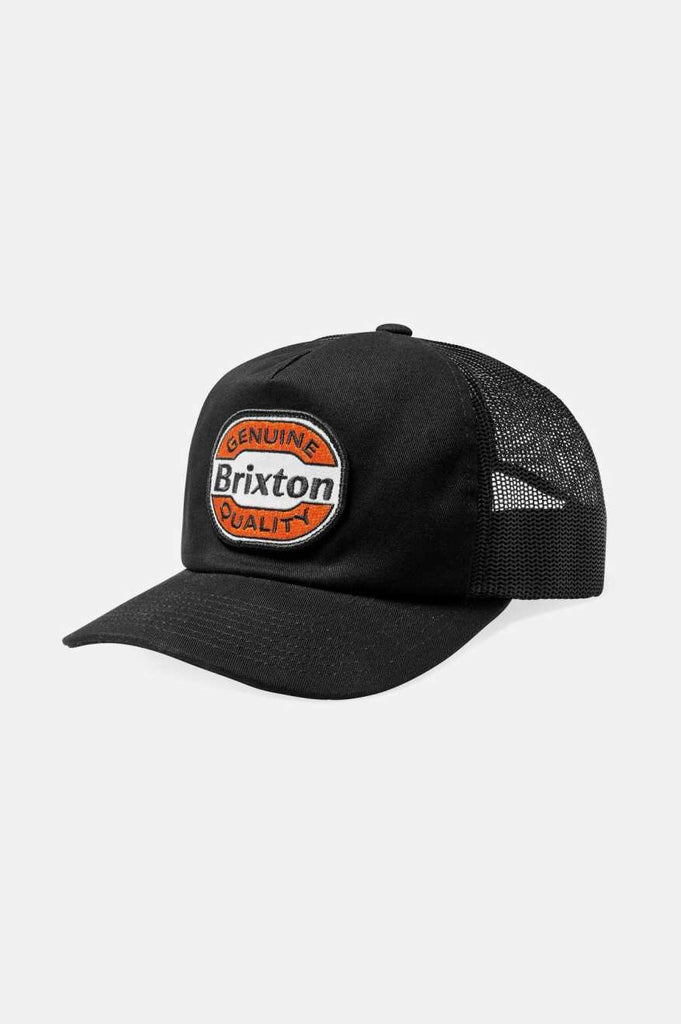 Brixton Keaton Netplus Trucker Hat - Black/Black