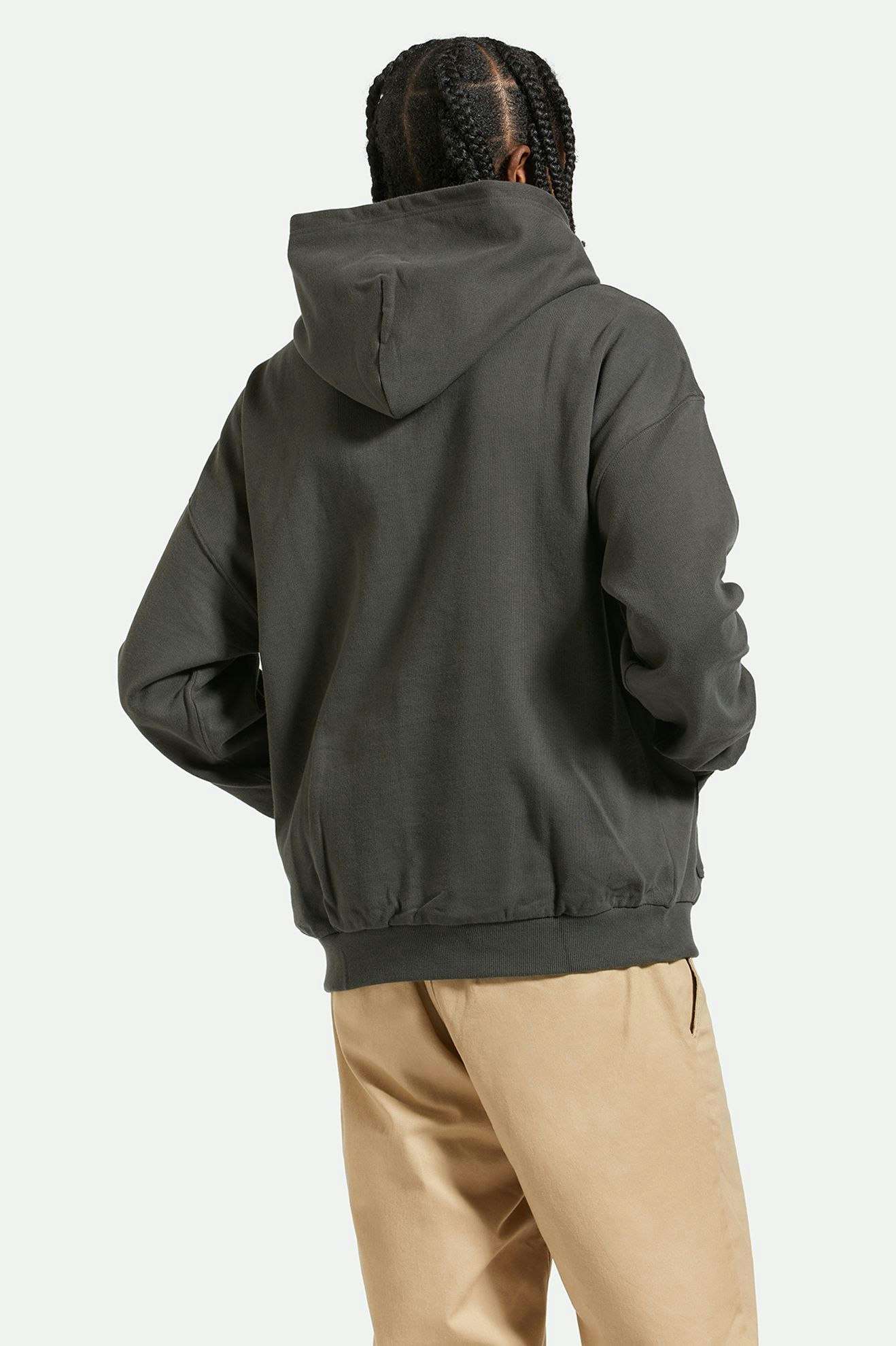 Brixton palmer ii white & grey hoodie online