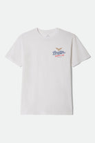 Men's Wing And Wheel Supply Short Sleeve Standard T-Shirt in the color White - Front Product View