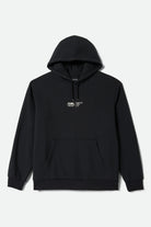 Men's Union Relaxed Hoodie in the color Black - Front Product View