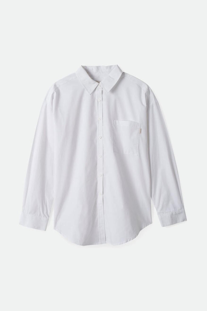 Brixton Sidney Oversized L/S Shirt - White