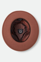 Unisex Eames Fedora in the color Teak/Caramel - Additional Laydown image