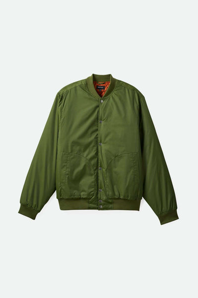 Dillinger Flight Bomber Jacket - Cypress Green – Brixton