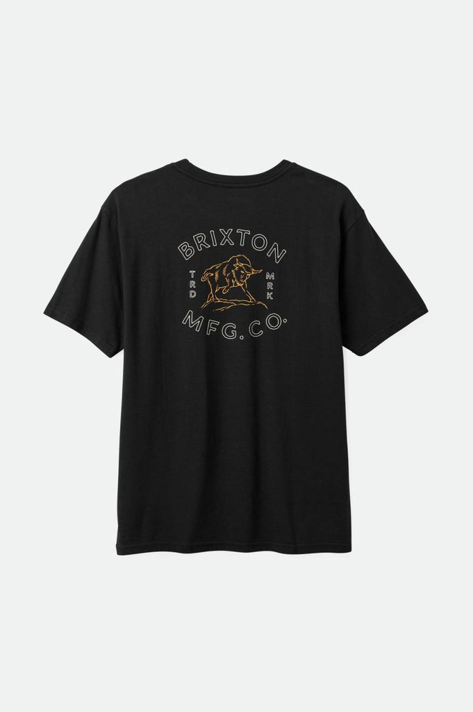 Brixton Bryden S/S Relaxed Tee - Black Classic Wash