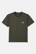 Men's Journey Short Sleeve Pocket T-Shirt in the color Olive Tiger Camo - Front Product View