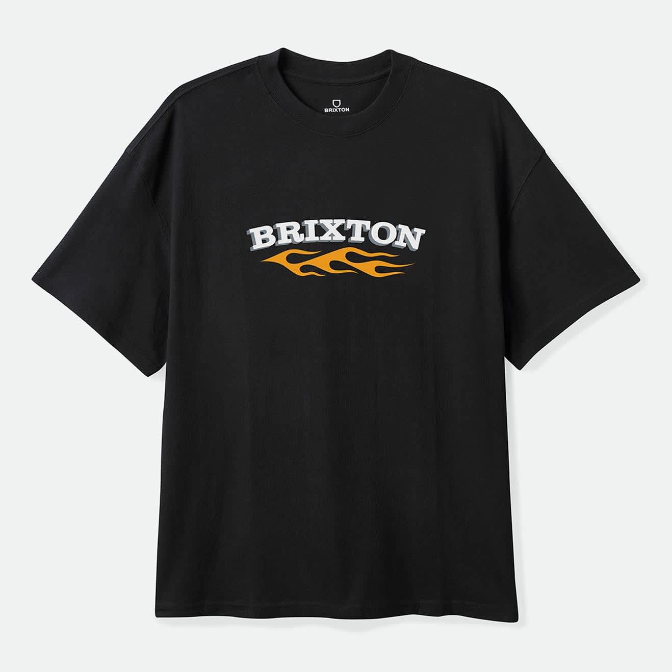 Men's Clifton Boxed Crop T-Shirt in the color Black - Front Product View