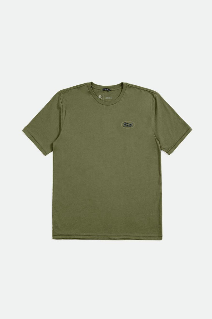 Brixton Parsons S/S Tailored Tee - Sea Kelp/Sand/Washed Navy