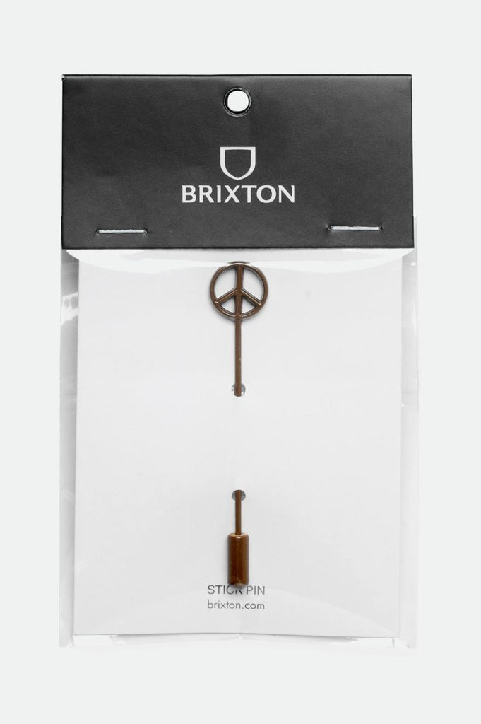 Brixton Hat Stick Pin - Brass Peace