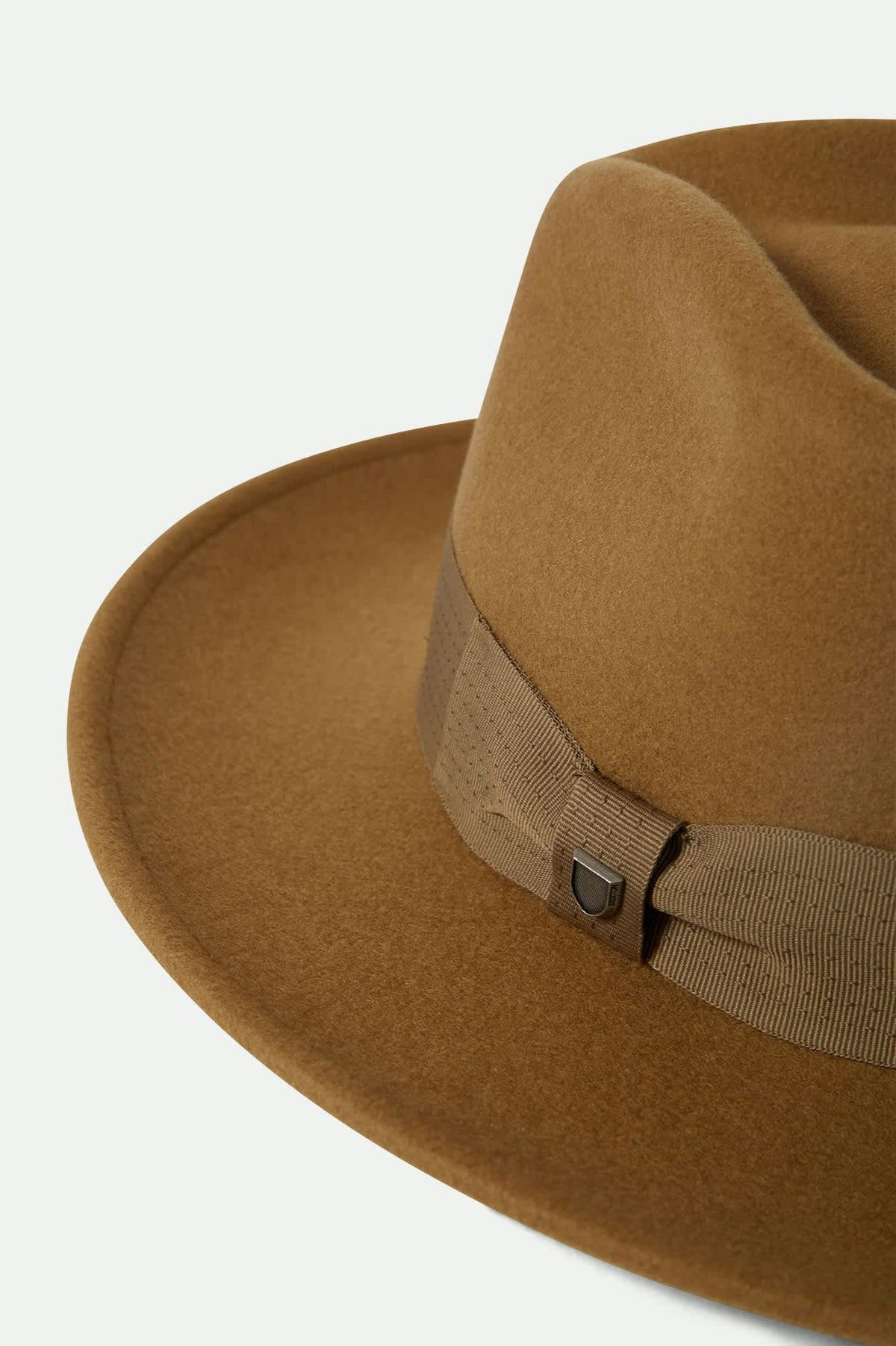 Brixton Mustard Brown Wool Felt Wide Brim Fedora Shop Brixton Wesley Fedora (Black) | Brixton – Max main image 4