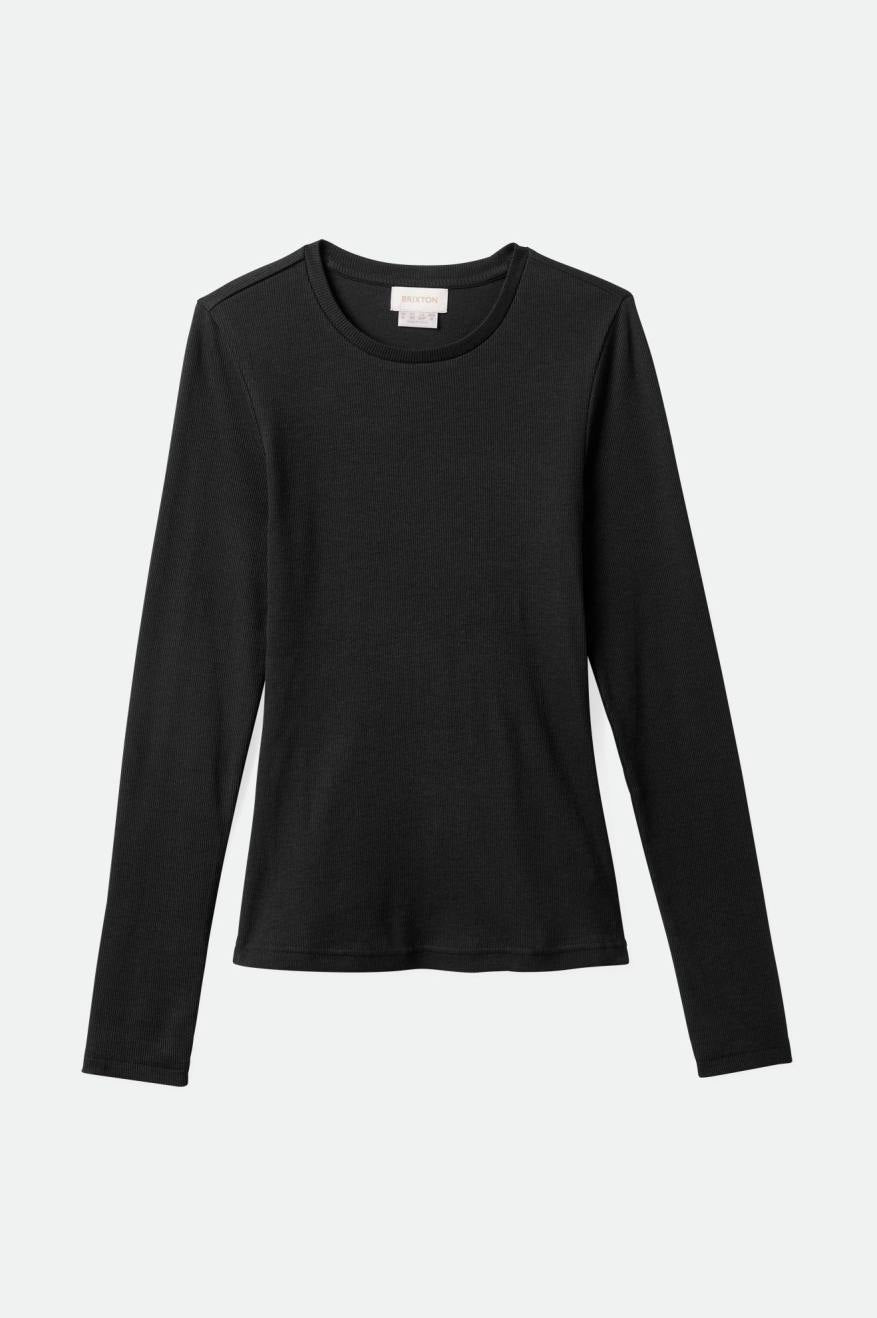 Women's Betty L/S Tee - Black| Main