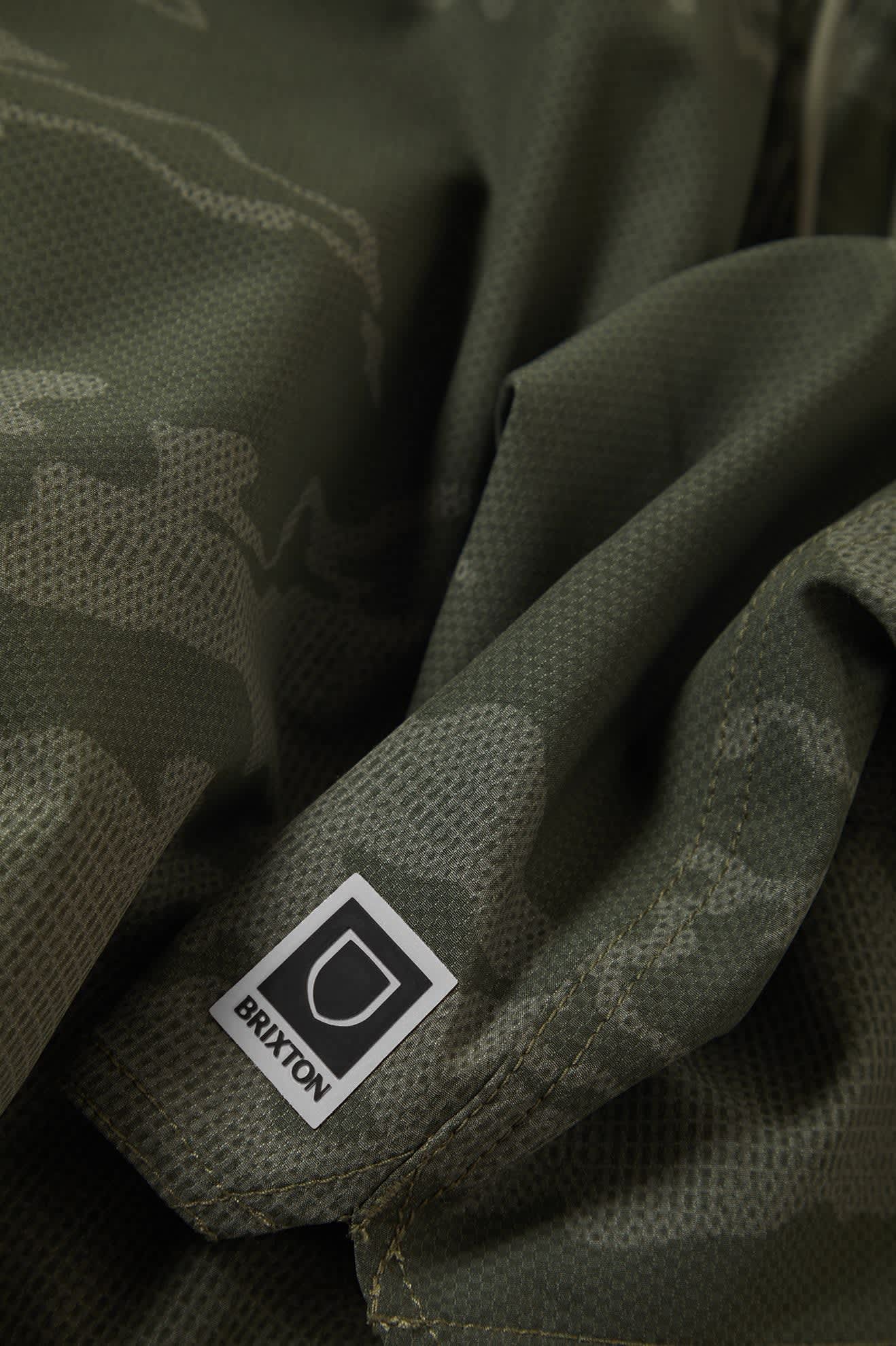 Men's Journey Active Short in the color Olive Tiger Camo - Additional Laydown image