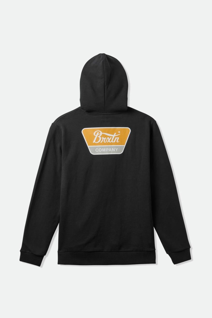 Linwood Fleece Hood - Black/Mustard – Brixton