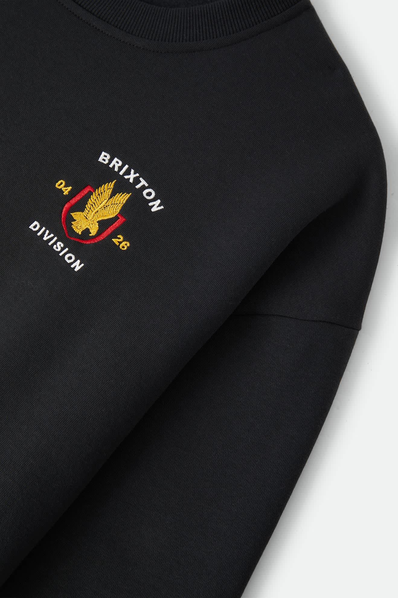 Men's Covall Crew in the color Black - Additional Laydown image