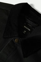 Men's Herringbone Lightweight Chore Coat in the color Black Herringbone - Additional Laydown image